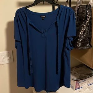 Torrid. Size 3. 3xl Women’s Blue blouse shirt. Excellent condition.